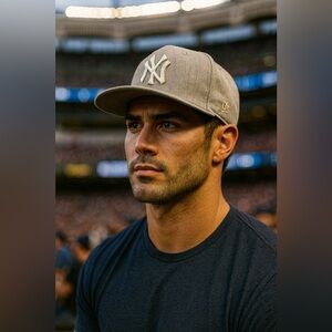 New Era Gray Yankees Baseball Cap